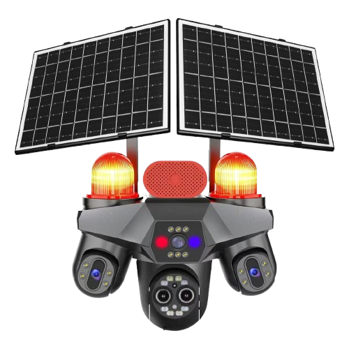 Multi-camera CCTV unit for construction sites